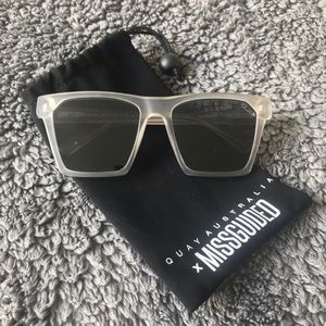 Quay | Missguided Clear/Smoke Sunglasses